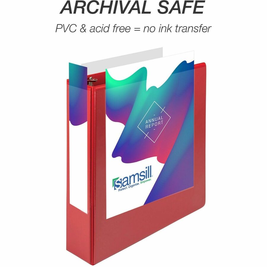 Samsill Durable Three-Ring View Binder (16483)