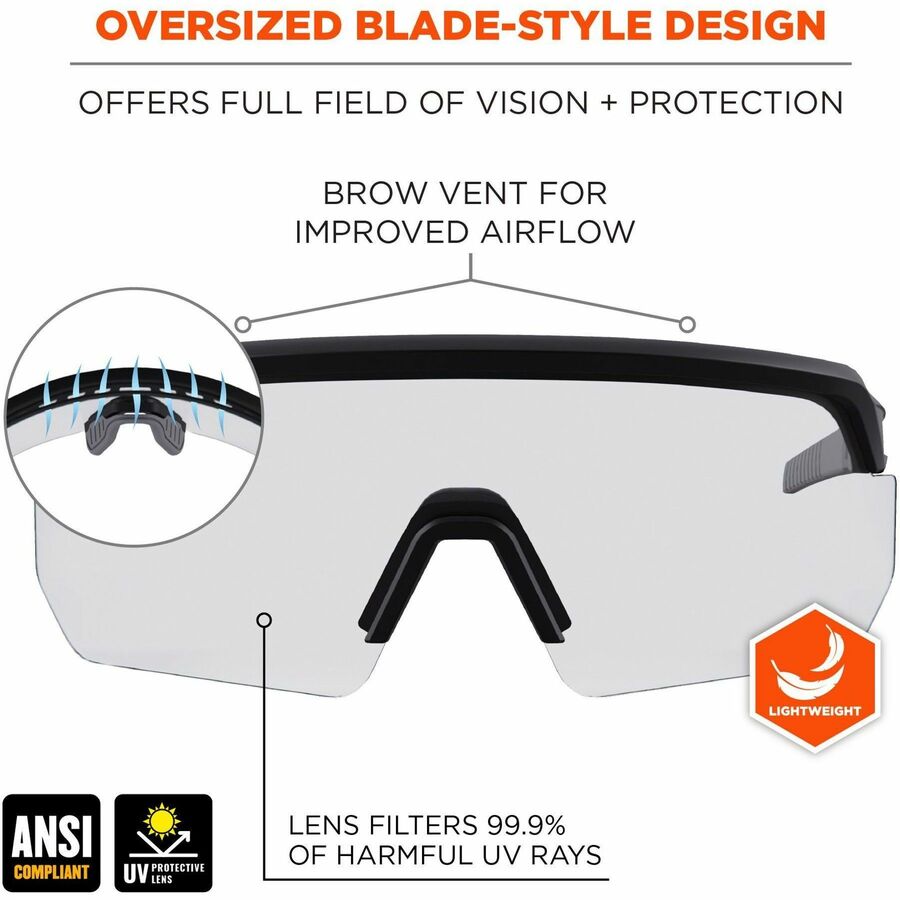 Ergodyne AEGIR Enhanced Anti-Fog Safety Glasses (55002)