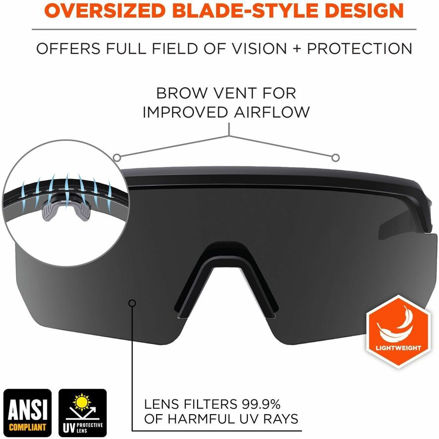 Ergodyne AEGIR Enhanced Anti-Fog Safety Glasses (55006)