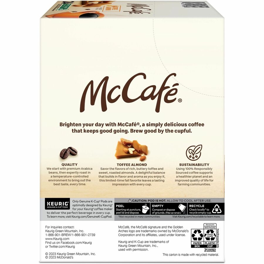  K-Cup Toffee Almond Coffee (9189)