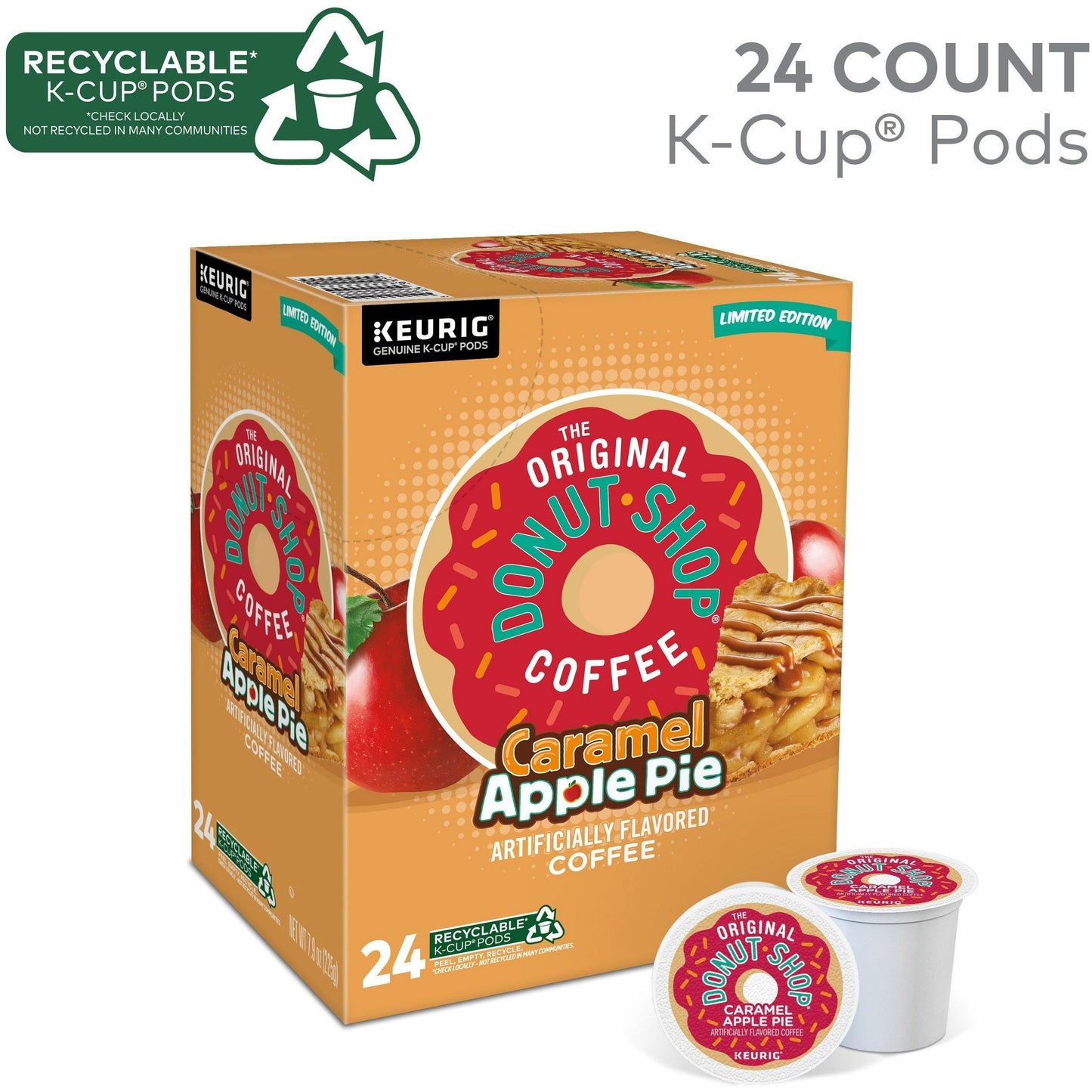 Donut Shop K-Cup Caramel Apple Pie Coffee (8101)