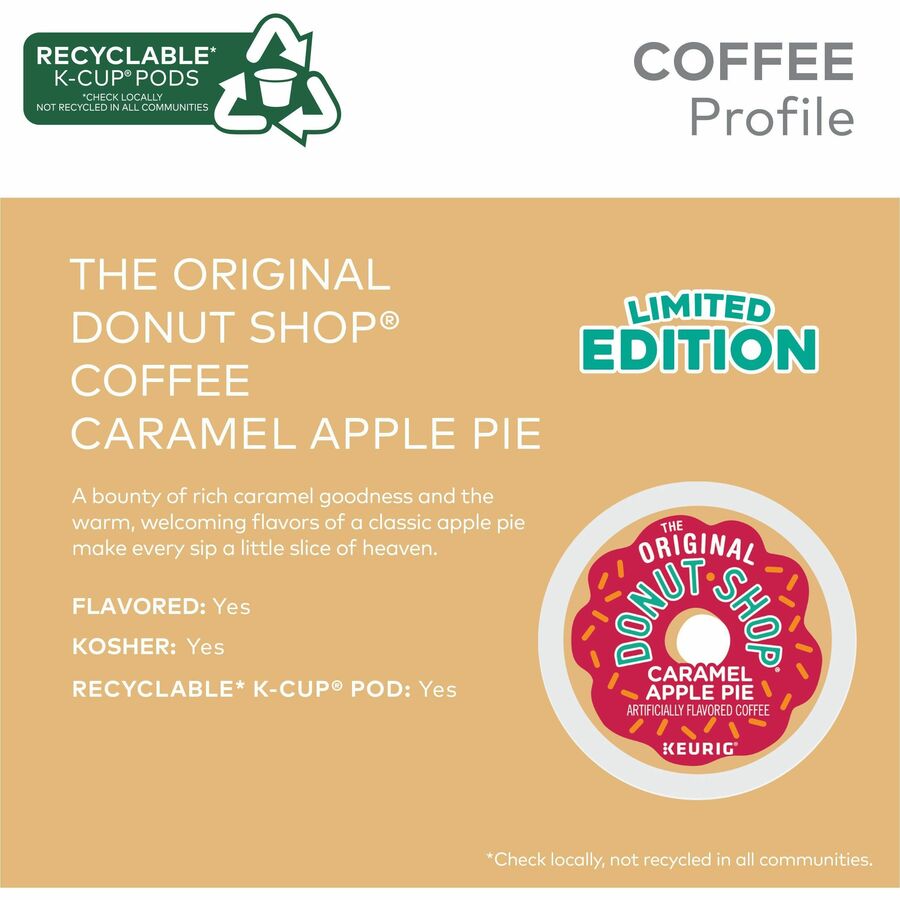 Donut Shop K-Cup Caramel Apple Pie Coffee (8101)