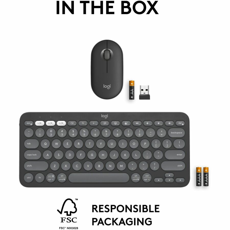 Logitech Pebble 2 Combo Keyboard & Mouse (920012061)