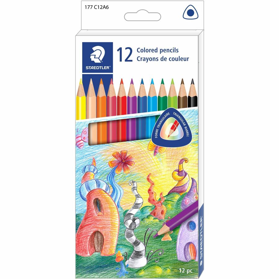 Staedtler Triangular Colored Pencils (177C12)