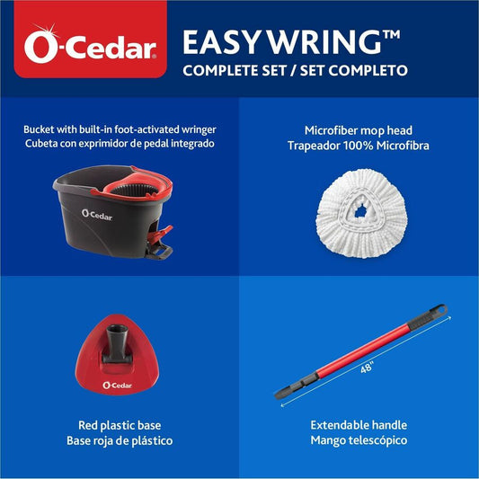 O-Cedar EasyWring Spin Mop & Bucket System (148473)