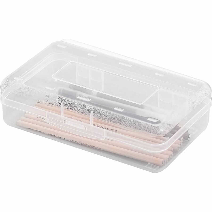 Business Source Carrying Case Pencil, Writing Utensils, Supplies - Clear (49272)