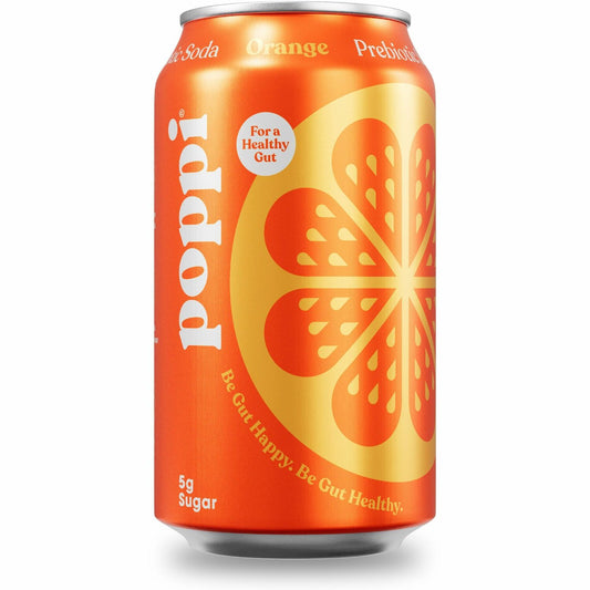 Poppi Orange-Flavored Prebiotic Soda (50003)