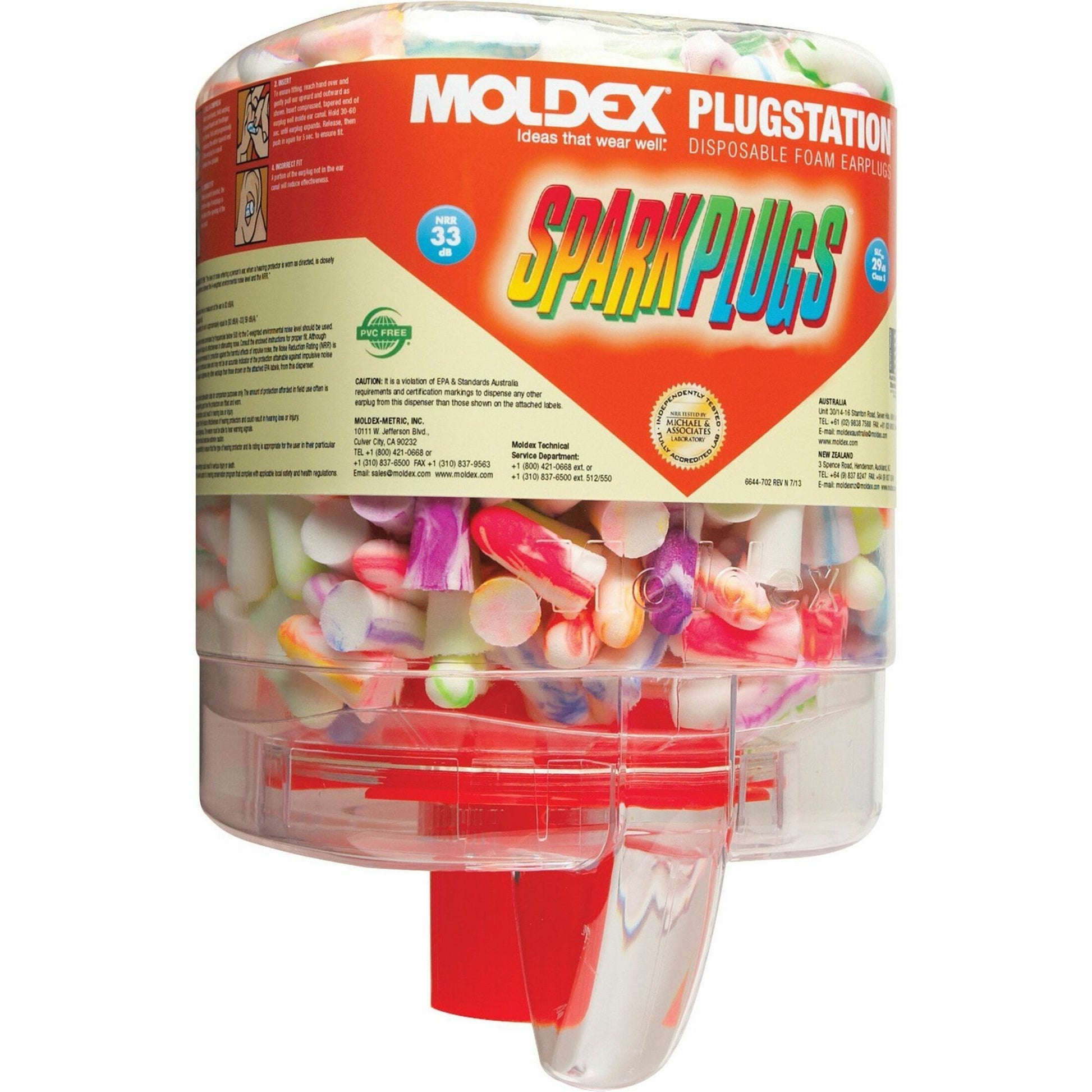 Medline SparkPlugs Disposable Foam Earplug Pairs in Dispenser (MOM6644)