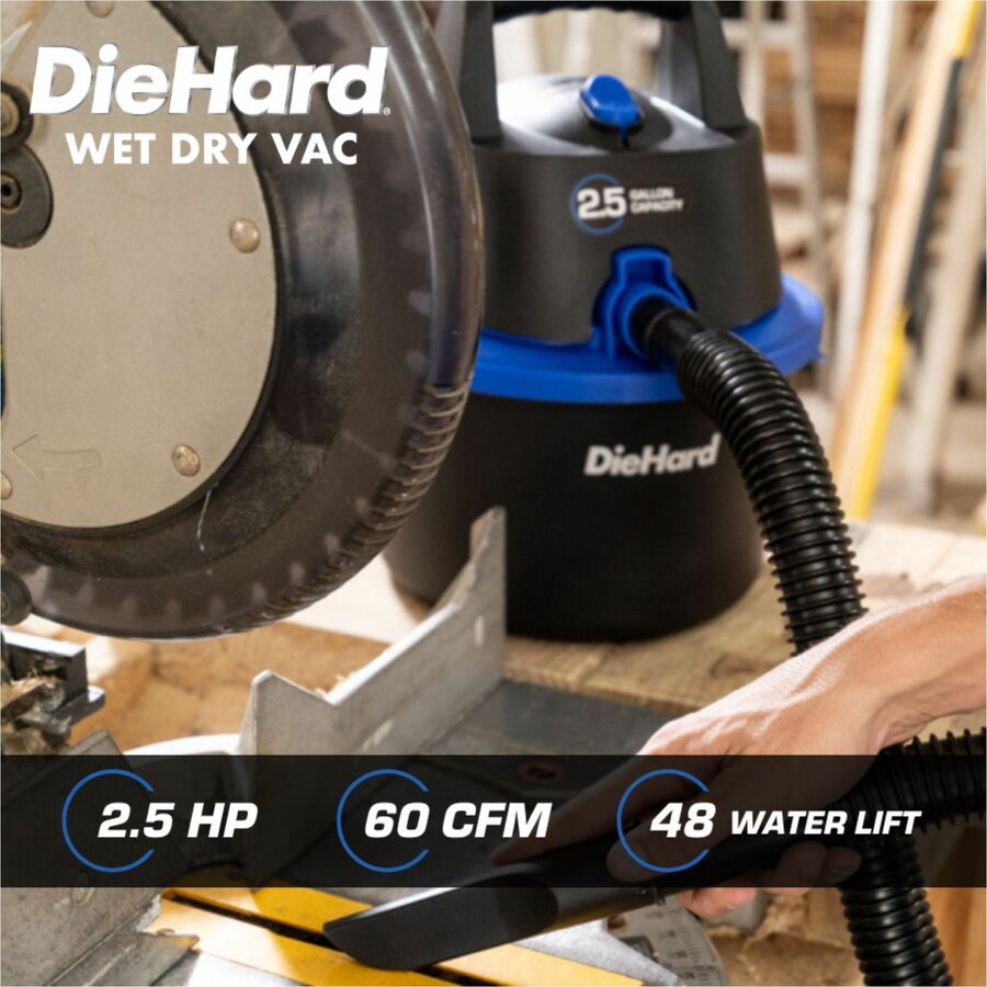 DieHard 2.5-Gallon 2.5 HP Wet/Dry Vacuum (DH7000201)