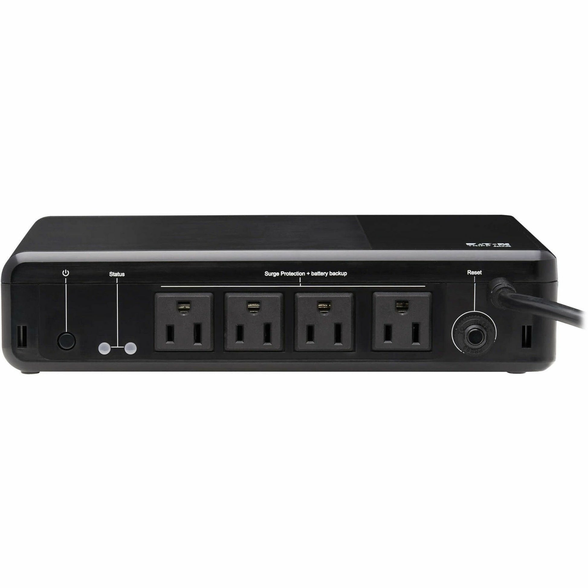 Eaton Tripp Lite Series 600VA 300W 120V Standby UPS - 4 NEMA 5-15R Outlets (Surge + Battery Backup), 5-15P Plug, Desktop (BC600R)