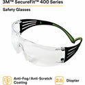 3M SecureFit Protective Eyewear (SF425AF)