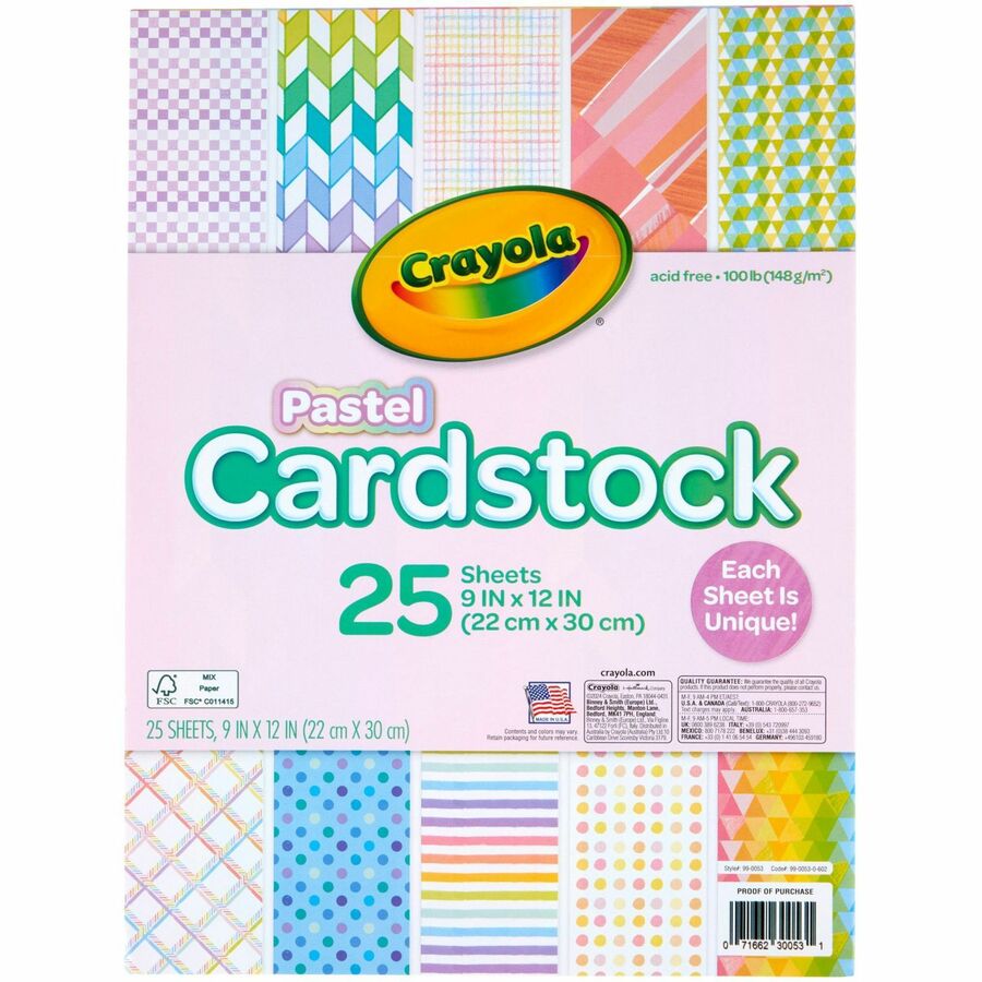 Crayola Pastel Cardstock (990053)