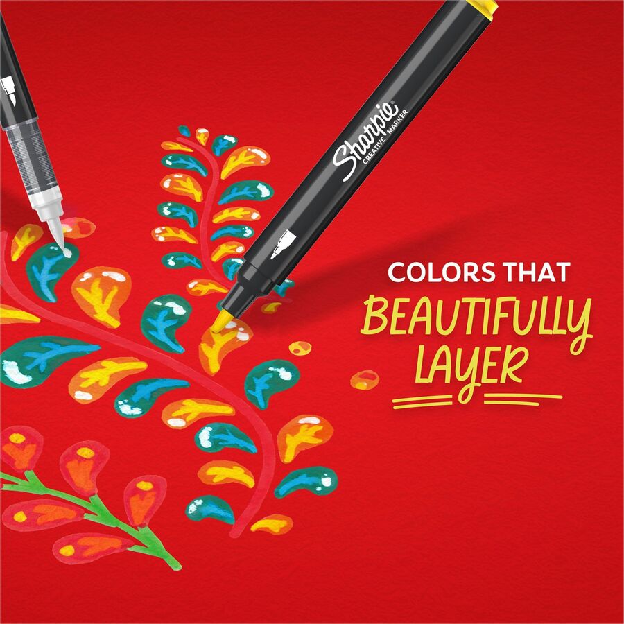 Sharpie Creative Markers, Water-Based Acrylic Markers, Bullet Tip (2196906)