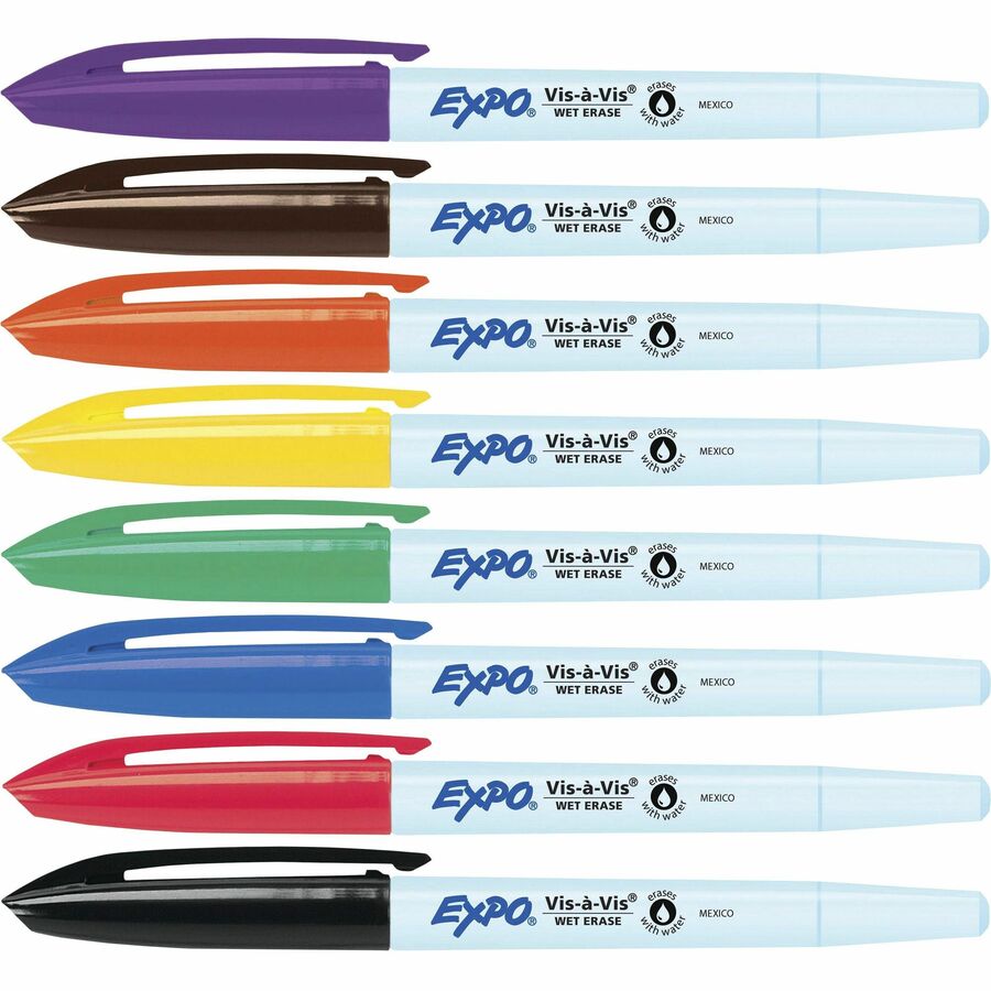 Expo Low Odor Wet Erase Markers, Fine Point (2134345A)