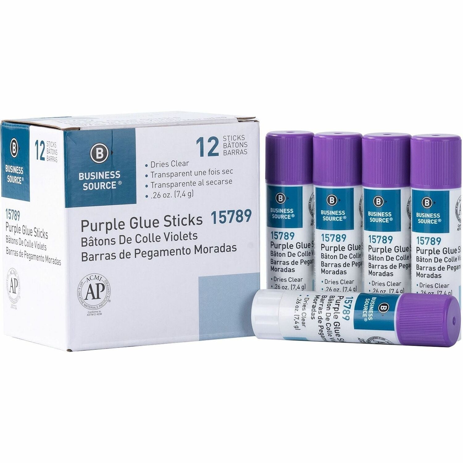 Business Source Bulk Purple Glue Sticks (15789)