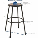 Lorell Metal Shop Stool (83082)