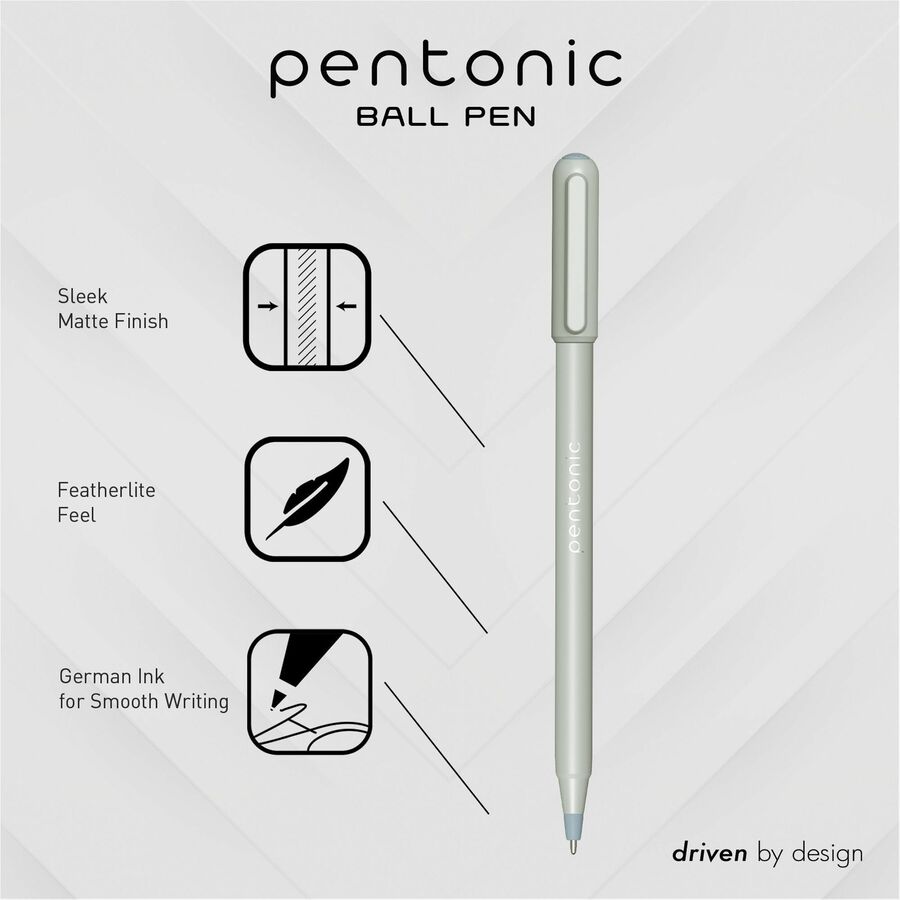 Pentonic Frosted Barrel Ballpoint Pens (PEN13086)