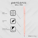 Pentonic Frosted Barrel Ballpoint Pens (PEN13087)