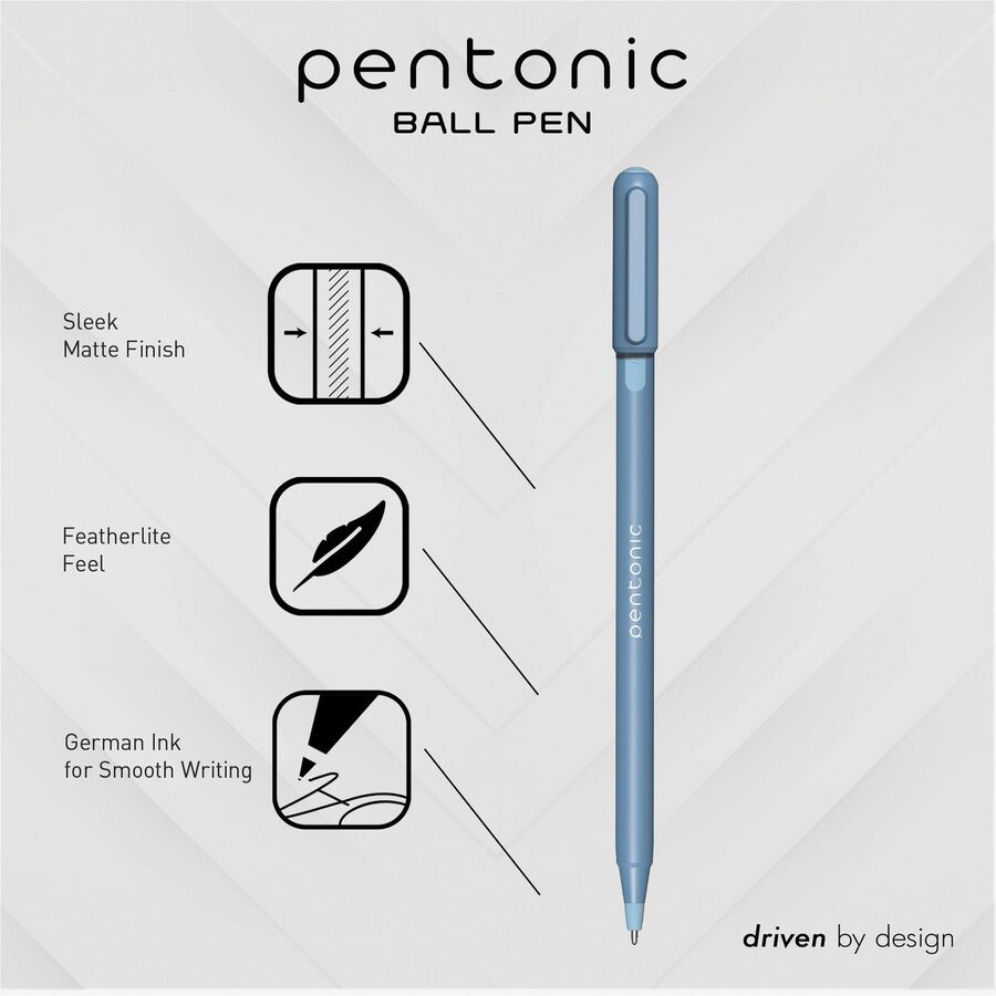 Pentonic Frosted Barrel Ballpoint Pens (PEN13085)