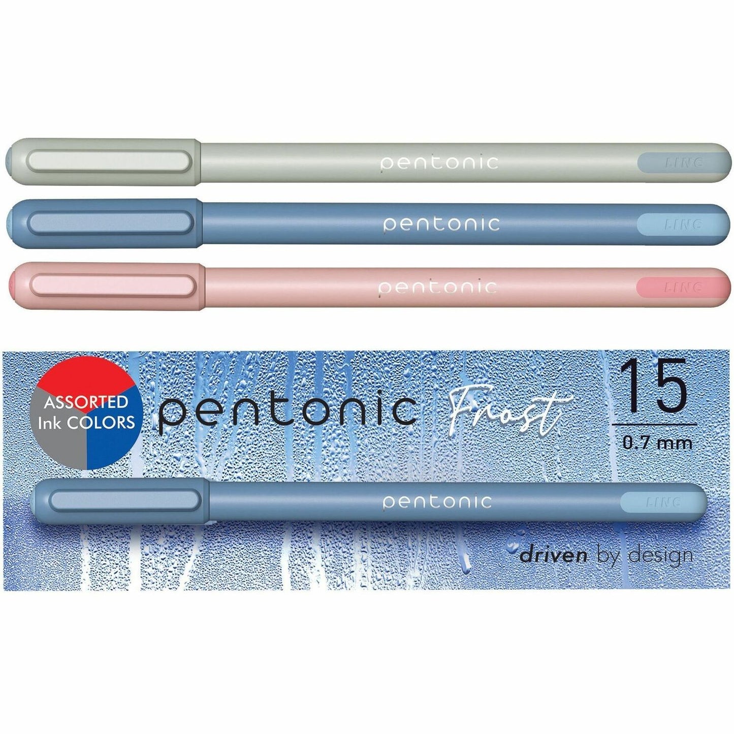 Pentonic Frosted Barrel Ballpoint Pens (PEN13088)