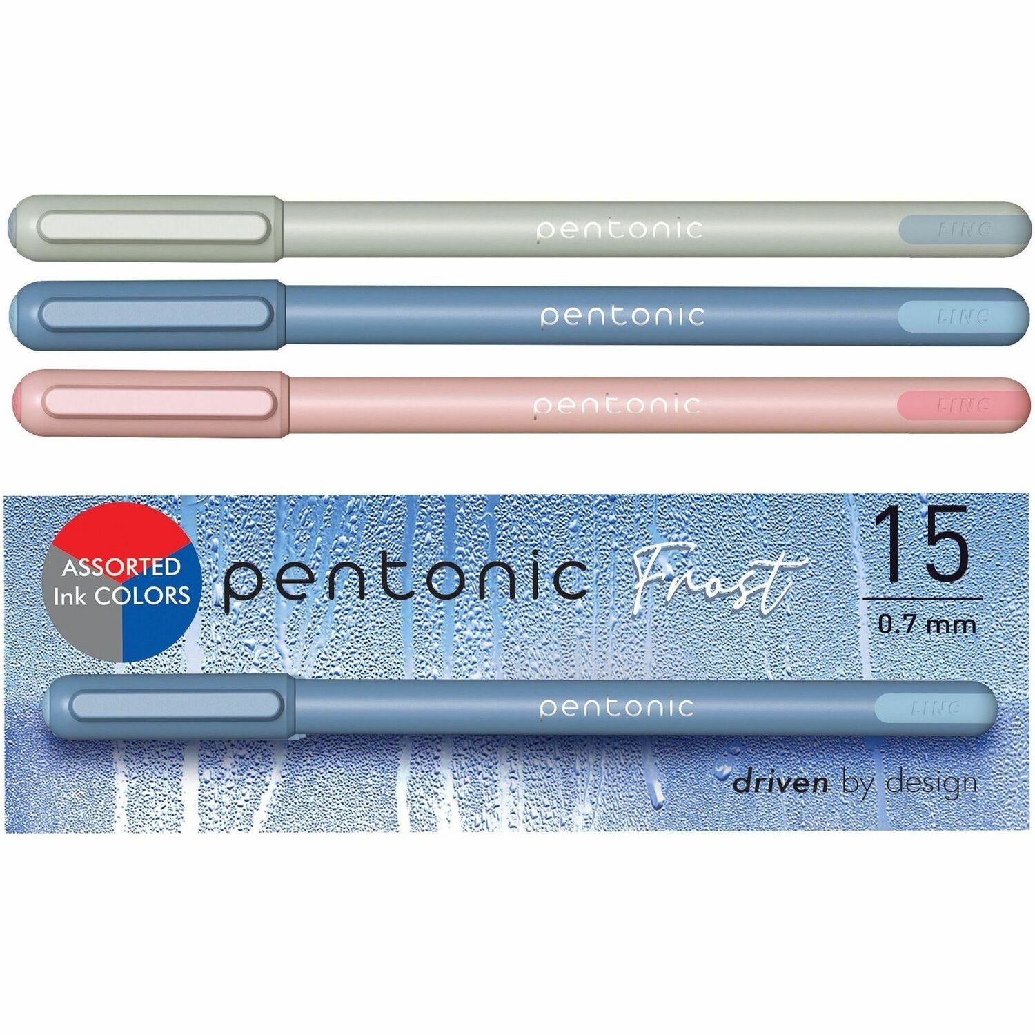 Pentonic Frosted Barrel Ballpoint Pens (PEN13088)