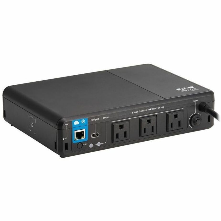 Eaton Tripp Lite Series 350VA 210W 120V Standby Cloud-Connected UPS with Remote Monitoring - 3 NEMA 5-15R Outlets (Surge + Battery Backup), 5-15P Plug, Desktop (BC350RNC)