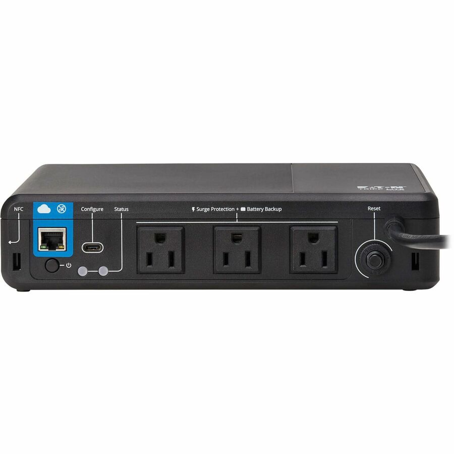 Eaton Tripp Lite Series 350VA 210W 120V Standby Cloud-Connected UPS with Remote Monitoring - 3 NEMA 5-15R Outlets (Surge + Battery Backup), 5-15P Plug, Desktop (BC350RNC)