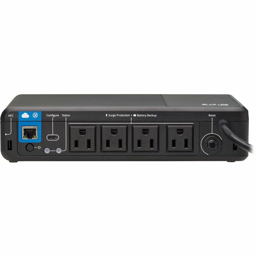 Eaton Tripp Lite Series 600VA 300W 120V Standby Cloud-Connected UPS with Remote Monitoring - 4 NEMA 5-15R Outlets (Surge + Battery Backup), 5-15P Plug, Desktop (BC600RNC)