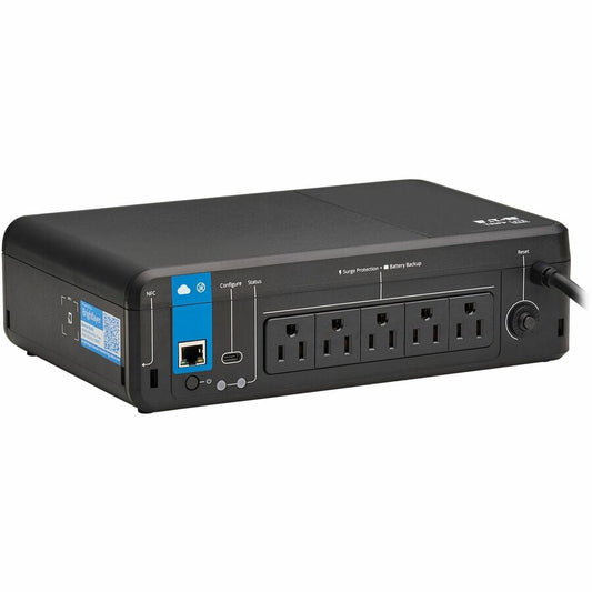 Eaton Tripp Lite Series 850VA 450W 120V Standby Cloud-Connected UPS with Remote Monitoring - 5 NEMA 5-15R Outlets (Surge + Battery Backup), 5-15P Plug, Desktop (BC850RNC)