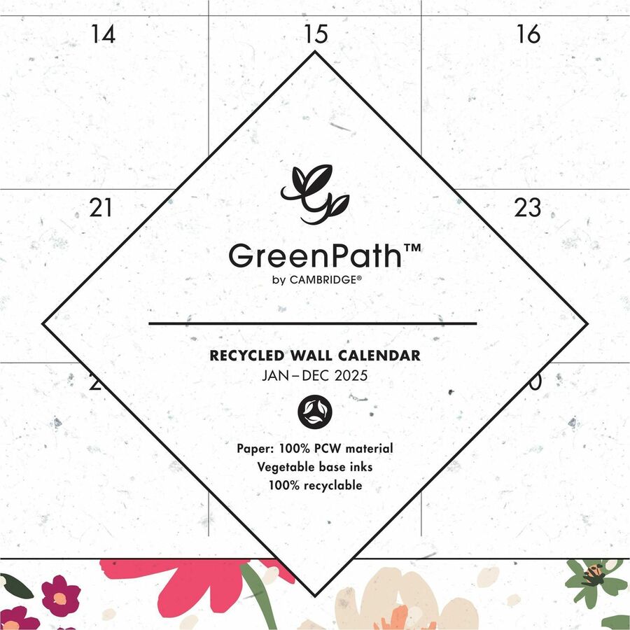 Cambridge GreenPath Wall Calendar (GP49707)
