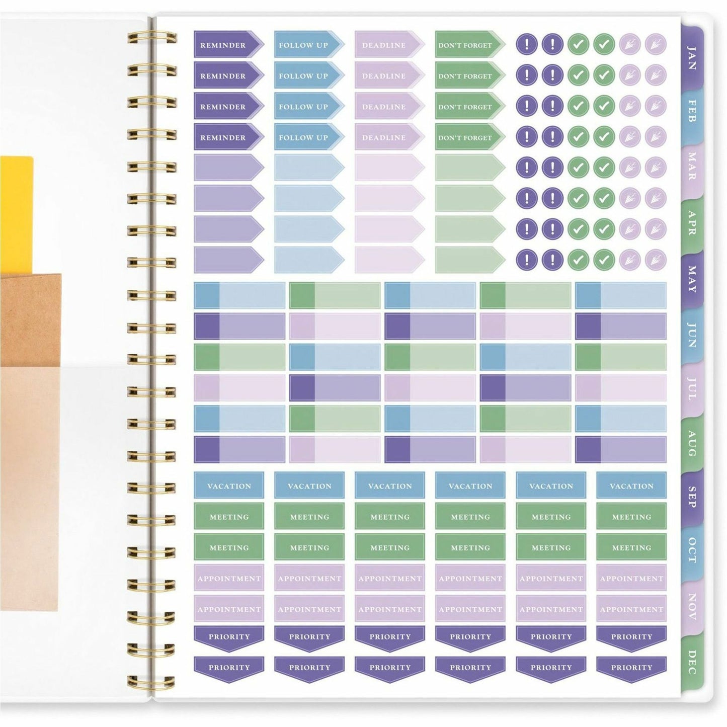 At-A-Glance Badge Floral Weekly/Monthly Planner (1722F905)