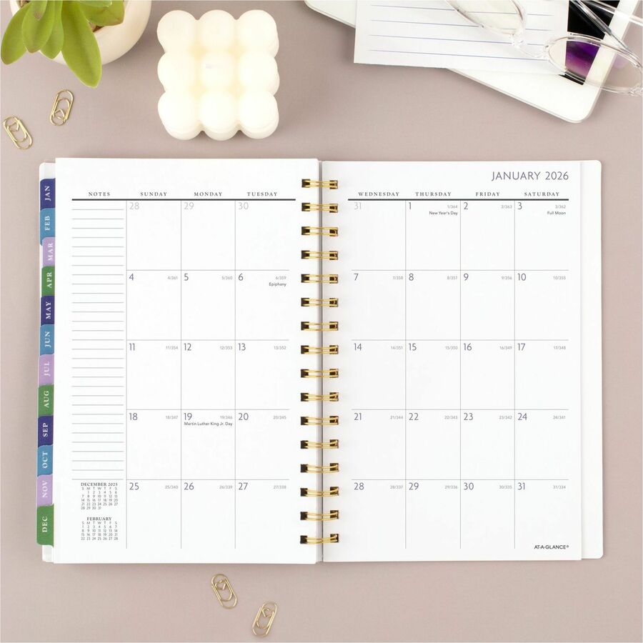 At-A-Glance Badge Floral Weekly/Monthly Planner (1722F200)