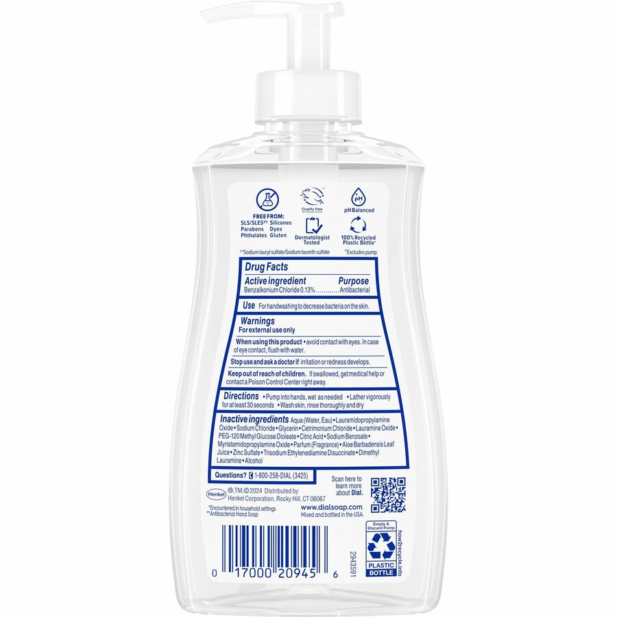 Dial Sensitive Skin Antibacterial Soap (20946)