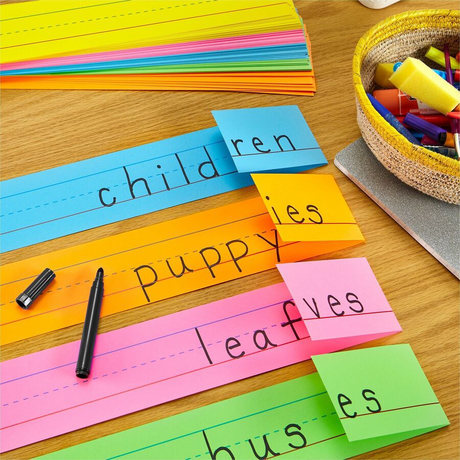 Astrobrights Ruled Handwriting Strips (91992)