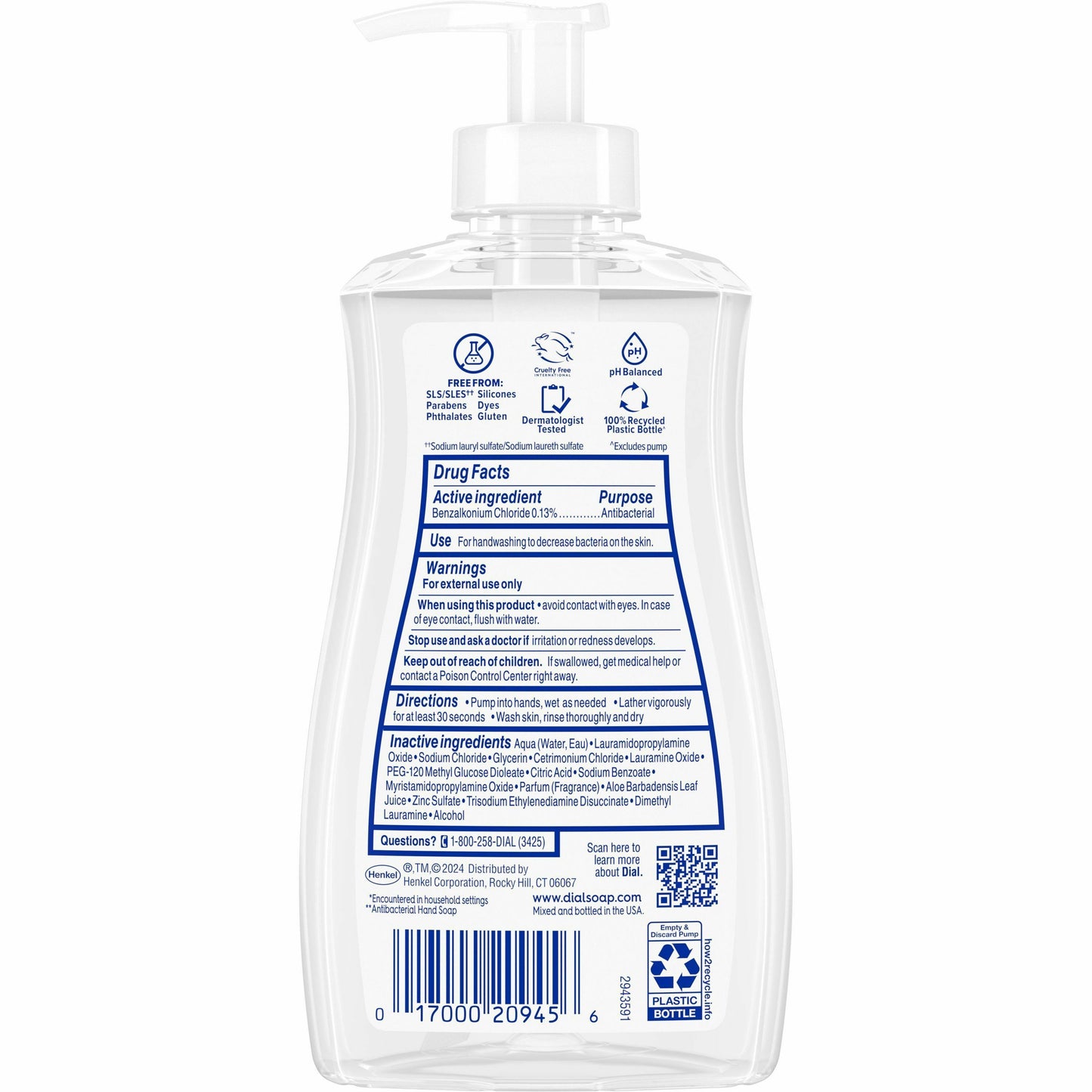 Dial Sensitive Skin Antibacterial Soap (20946CT)