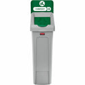 Rubbermaid Commercial Slim Jim Recycling Station 1-Stream Compost, 23 Gal (2185051)