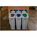 Rubbermaid Commercial Slim Jim Recycling Station 1-Stream Compost, 23 Gal (2185051)