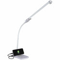 OttLite Swivel LED Desk Lamp with USB Charging and Stand (CSN0800W)