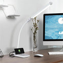 OttLite Swivel LED Desk Lamp with USB Charging and Stand (CSN0800W)
