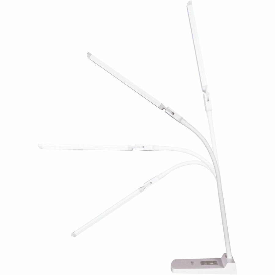 OttLite Swivel LED Desk Lamp with USB Charging and Stand (CSN0800W)
