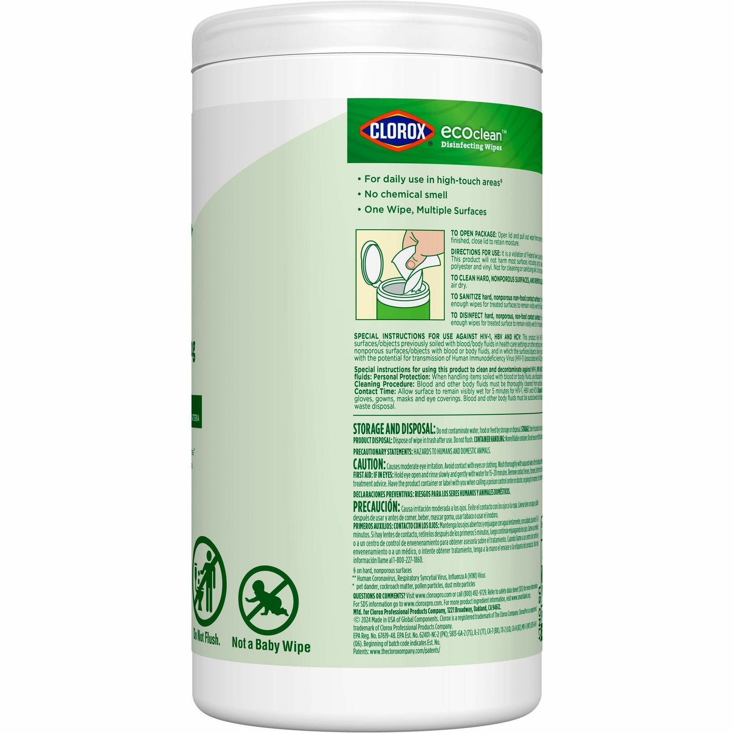  EcoClean Disinfecting Wipes (60605)
