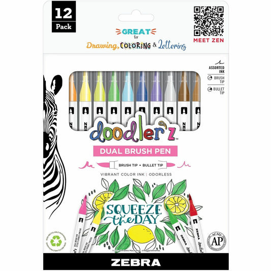 Zebra Pen Doodler'z Dual Brush Pen (61002)