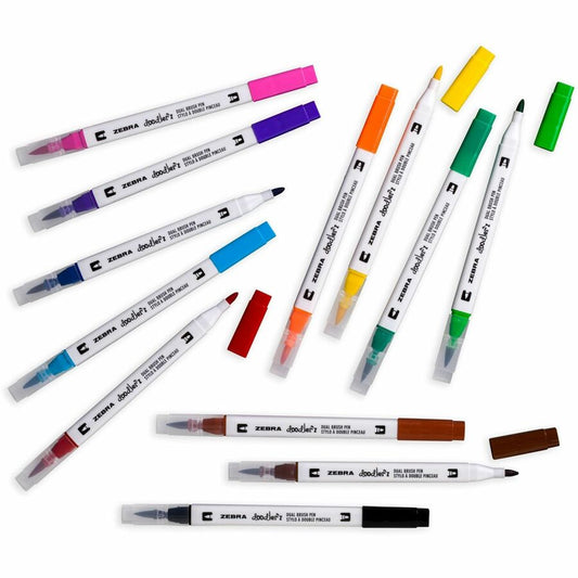 Zebra Pen Doodler'z Dual Brush Pen (61002)