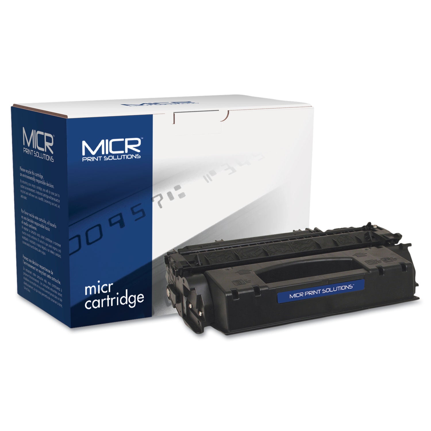 MICR Print Solutions Compatible Q7553X(M) (53XM) High-Yield MICR Toner, 7,000 Page-Yield, Black