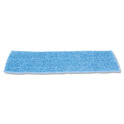 Rubbermaid Commercial Economy Wet Mopping Pad, Microfiber, 18", Blue, 12/Carton (Q409BLUCT)