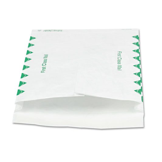 Survivor 14 lb Tyvek Open End Expansion Mailer Value Pack, First Class, #13 1/2, Flip-Stik, Redi-Strip Closure, 10 x 13, White,100/CT (R4510)