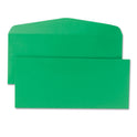 Quality Park Colored Envelope, #10, Commercial Flap, Gummed Closure, 4.13 x 9.5, Green, 25/Pack (11135)
