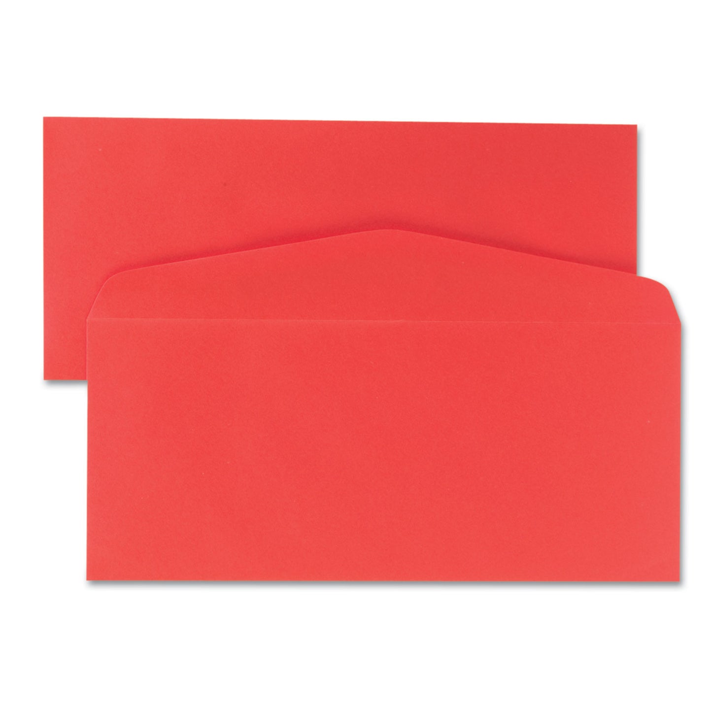 Quality Park Colored Envelope, #10, Commercial Flap, Gummed Closure, 4.13 x 9.5, Red, 25/Pack (11134)