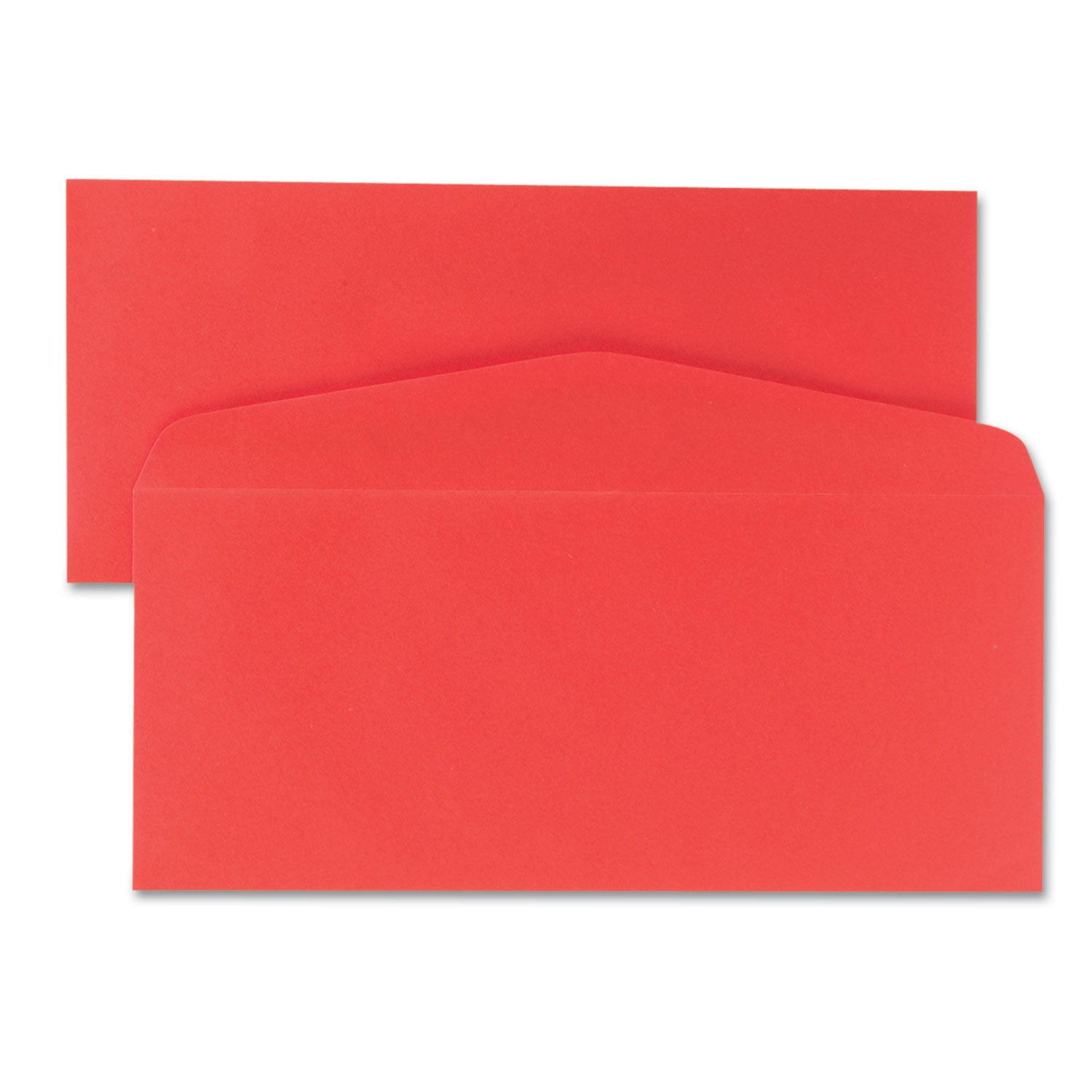 Quality Park Colored Envelope, #10, Commercial Flap, Gummed Closure, 4.13 x 9.5, Red, 25/Pack (11134)