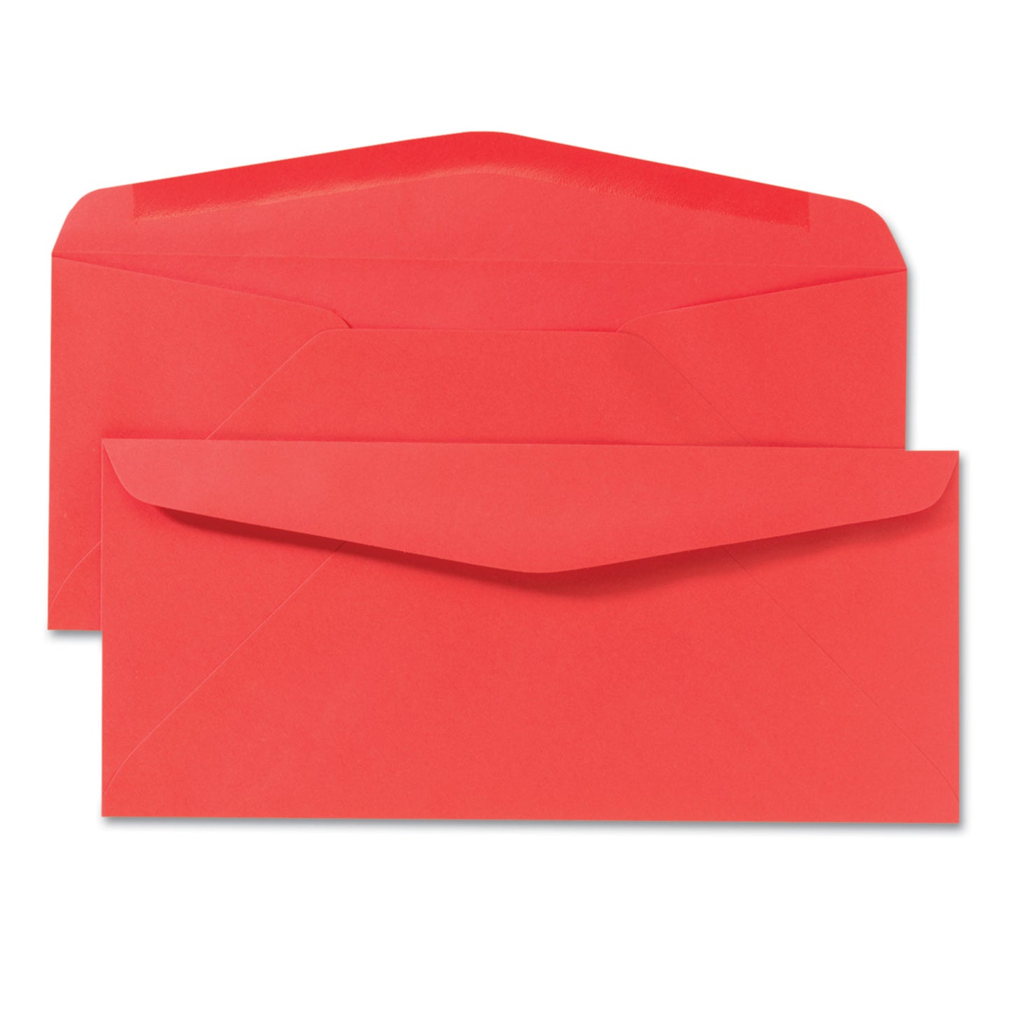 Quality Park Colored Envelope, #10, Commercial Flap, Gummed Closure, 4.13 x 9.5, Red, 25/Pack (11134)